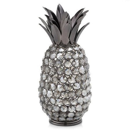 MODERN DAY ACCENTS Modern Day Accents 5720 Pina Oja Cristal Nickel Pineapple; Black 5720